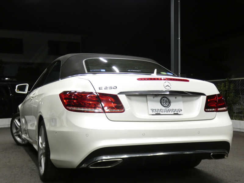 メルセデスベンツ Eクラス E250 ｶﾌﾞﾘｵﾚ AMGｽﾎﾟｰﾂ&ﾚｰﾀﾞｰｾｰﾌﾃｨPKG　後期 ﾌﾞﾗｯｸｿﾌﾄﾄｯﾌﾟ AMGｴｱﾛ&18AW ｷｰﾚｽｺﾞｰ 黒本革/ﾋｰﾀｰ/ﾏﾙﾁｺﾝﾄﾛｰﾙｼｰﾄB ﾅﾋﾞ 地ﾃﾞｼﾞ 360度ｶﾒﾗ ﾄﾞﾗﾚｺ LEDﾍｯﾄﾞﾗｲﾄ/自動ﾊｲﾋﾞｰﾑ　2年保証付