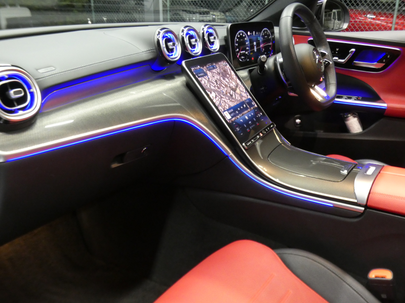 AMG Cクラス C43 4MATIC ｽﾃｰｼｮﾝﾜｺﾞﾝ AMGﾅｲﾄ&ﾚｰﾀﾞｰｾｰﾌﾃｨPKG　BSG搭載 現行型 AMGｴｱﾛ&19AW ﾊﾟﾌｫｰﾏﾝｽｻｳﾝﾄﾞ ﾘｱｱｸｽﾙｽﾃｱﾘﾝｸﾞ 赤黒革ｼｰﾄ/ﾋｰﾀｰ/ﾍﾞﾝﾁﾚｰﾀｰ ﾊﾟﾉﾗﾏSR MBUXﾅﾋﾞ 地ﾃﾞｼﾞ 360ｶﾒﾗ Burmester HUD DIGITALﾗｲﾄ　2年保証付