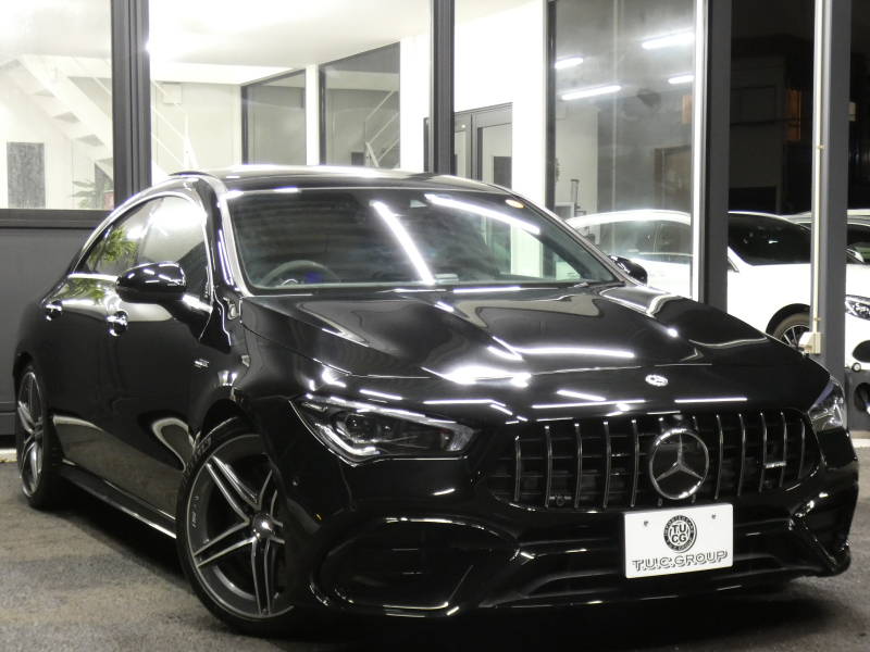 AMG CLAクラス CLA45 S 4MATIC+ AMGパフォーマンス&AMGアドバンスド&レーダーセーフティPKG 421ps AMGパフォーマンスシート&ステアリング&エグゾースト 灰黒革/ベンチレーター パノラマSR MBUXナビ 地デジ 360度カメラ Burmester ヘッドアップD ドラレコ LEDヘッドライト 2年保証付
