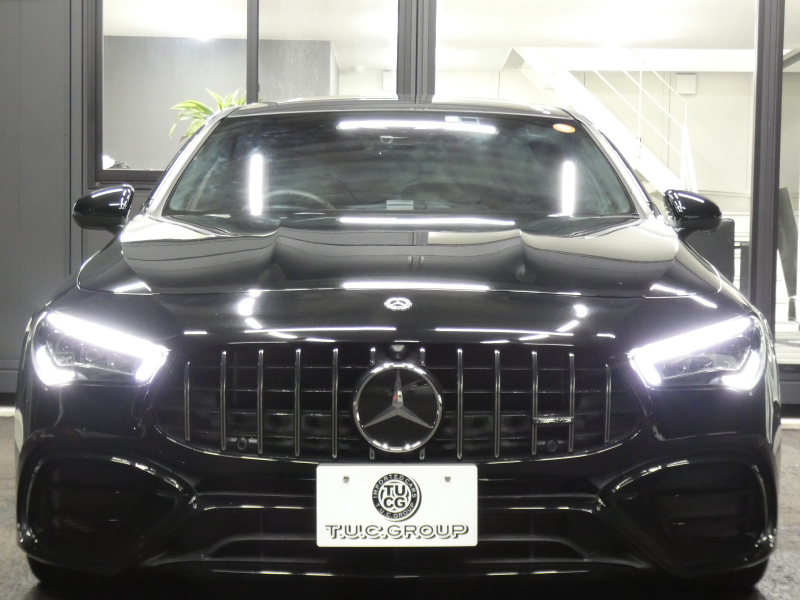 AMG CLAクラス CLA45 S 4MATIC+ AMGパフォーマンス&AMGアドバンスド&レーダーセーフティPKG 421ps AMGパフォーマンスシート&ステアリング&エグゾースト 灰黒革/ベンチレーター パノラマSR MBUXナビ 地デジ 360度カメラ Burmester ヘッドアップD ドラレコ LEDヘッドライト 2年保証付