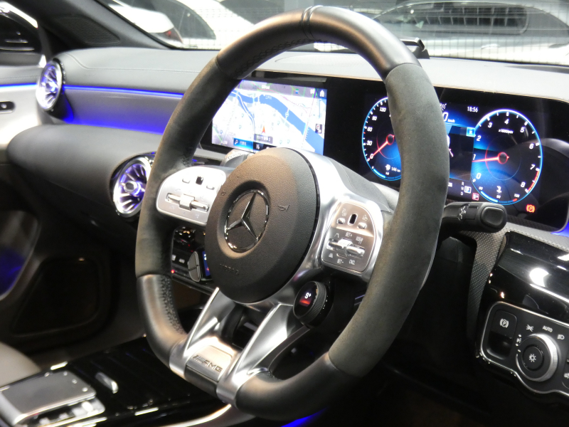 AMG CLAクラス CLA45 S 4MATIC+ AMGパフォーマンス&AMGアドバンスド&レーダーセーフティPKG 421ps AMGパフォーマンスシート&ステアリング&エグゾースト 灰黒革/ベンチレーター パノラマSR MBUXナビ 地デジ 360度カメラ Burmester ヘッドアップD ドラレコ LEDヘッドライト 2年保証付