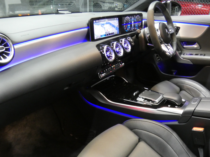 AMG CLAクラス CLA45 S 4MATIC+ AMGパフォーマンス&AMGアドバンスド&レーダーセーフティPKG 421ps AMGパフォーマンスシート&ステアリング&エグゾースト 灰黒革/ベンチレーター パノラマSR MBUXナビ 地デジ 360度カメラ Burmester ヘッドアップD ドラレコ LEDヘッドライト 2年保証付