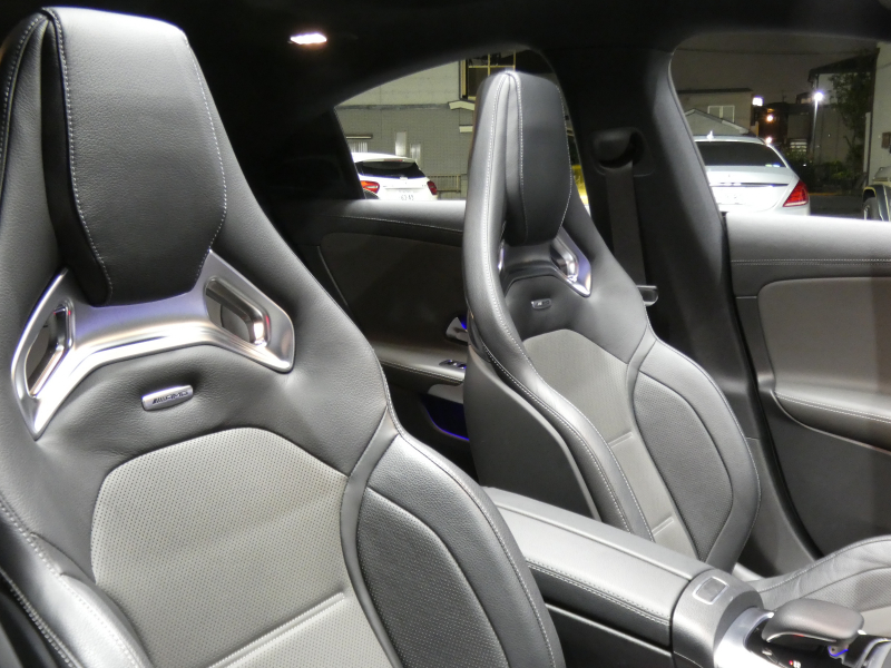 AMG CLAクラス CLA45 S 4MATIC+ AMGパフォーマンス&AMGアドバンスド&レーダーセーフティPKG 421ps AMGパフォーマンスシート&ステアリング&エグゾースト 灰黒革/ベンチレーター パノラマSR MBUXナビ 地デジ 360度カメラ Burmester ヘッドアップD ドラレコ LEDヘッドライト 2年保証付