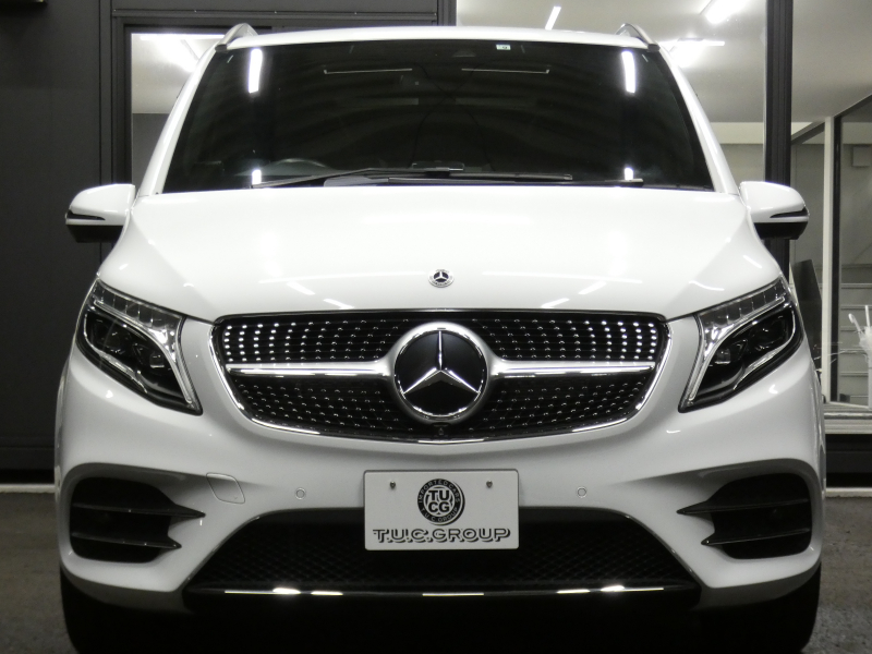 メルセデスベンツ Vクラス V220d ｱﾊﾞﾝｷﾞｬﾙﾄﾞ ﾛﾝｸﾞ AMGﾗｲﾝ ｴｸｽｸﾙｰｼﾌﾞｼｰﾄ&ﾚｰﾀﾞｰｾｰﾌﾃｨPKG　後期 9速AT 2,000ccE/G AMGｴｱﾛ&19AW 黒革ｼｰﾄ ﾊﾟﾉﾗﾏSR ｴｸｽｸﾙｰｼﾌﾞｼｰﾄ/ﾍﾞﾝﾁﾚｰﾀｰ/ﾏｯｻｰｼﾞ MBUXﾅﾋﾞTV 360度ｶﾒﾗ ﾘｱ左右ﾓﾆﾀｰ Burmester ﾊﾟﾜｰｽﾗｲﾄﾞﾄﾞｱ　2年保証付