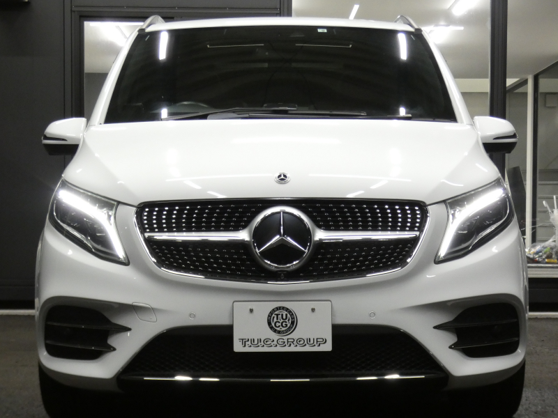 メルセデスベンツ Vクラス V220d ｱﾊﾞﾝｷﾞｬﾙﾄﾞ ﾛﾝｸﾞ AMGﾗｲﾝ ｴｸｽｸﾙｰｼﾌﾞｼｰﾄ&ﾚｰﾀﾞｰｾｰﾌﾃｨPKG　後期 9速AT 2,000ccE/G AMGｴｱﾛ&19AW 黒革ｼｰﾄ ﾊﾟﾉﾗﾏSR ｴｸｽｸﾙｰｼﾌﾞｼｰﾄ/ﾍﾞﾝﾁﾚｰﾀｰ/ﾏｯｻｰｼﾞ MBUXﾅﾋﾞTV 360度ｶﾒﾗ ﾘｱ左右ﾓﾆﾀｰ Burmester ﾊﾟﾜｰｽﾗｲﾄﾞﾄﾞｱ　2年保証付