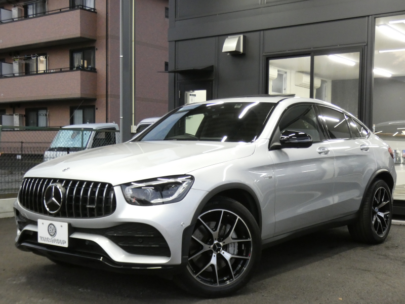 AMG GLCクーペ GLC43 4MATIC ｸｰﾍﾟ ﾚｻﾞｰｴｸｽｸﾙｰｼﾌﾞ&ﾚｰﾀﾞｰｾｰﾌﾃｨPKG　後期 390ps meｺﾈｸﾄ 黒革/ﾍﾞﾝﾁﾚｰﾀｰ ｻﾝﾙｰﾌ MBUXﾅﾋﾞ 地ﾃﾞｼﾞ 360ｶﾒﾗ ﾍｯﾄﾞｱｯﾌﾟD Burmester ｴｱﾊﾞﾗﾝｽPKG 前後ﾄﾞﾗﾚｺ LEDﾍｯﾄﾞﾗｲﾄ AMGｴｱﾛ/20ｲﾝﾁAW　2年保証付