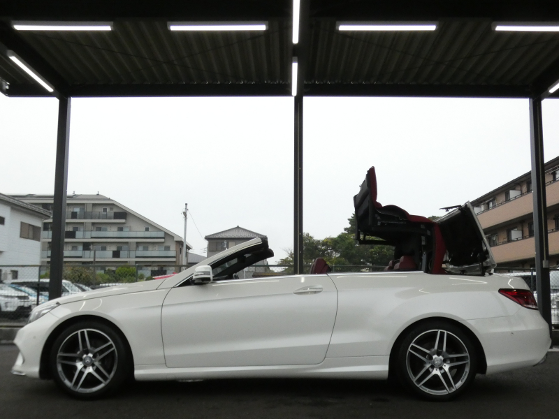 メルセデスベンツ Eクラス E250 ｶﾌﾞﾘｵﾚ AMGｽﾎﾟｰﾂ&ｺﾝﾌｫｰﾄ&ﾚｰﾀﾞｰｾｰﾌﾃｨPKG　後期 ﾀﾞｰｸﾚｯﾄﾞｿﾌﾄﾄｯﾌﾟ AMGｴｱﾛ&18AW ｷｰﾚｽｺﾞｰ 赤本革/ｴｱｽｶｰﾌ/ﾋｰﾀｰ/ﾏﾙﾁｺﾝﾄﾛｰﾙｼｰﾄB ﾅﾋﾞ 地ﾃﾞｼﾞ 360度ｶﾒﾗ ﾄﾞﾗﾚｺ LEDﾍｯﾄﾞﾗｲﾄ/自動ﾊｲﾋﾞｰﾑ　2年保証付