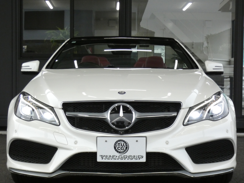 メルセデスベンツ Eクラス E250 ｶﾌﾞﾘｵﾚ AMGｽﾎﾟｰﾂ&ｺﾝﾌｫｰﾄ&ﾚｰﾀﾞｰｾｰﾌﾃｨPKG　後期 ﾀﾞｰｸﾚｯﾄﾞｿﾌﾄﾄｯﾌﾟ AMGｴｱﾛ&18AW ｷｰﾚｽｺﾞｰ 赤本革/ｴｱｽｶｰﾌ/ﾋｰﾀｰ/ﾏﾙﾁｺﾝﾄﾛｰﾙｼｰﾄB ﾅﾋﾞ 地ﾃﾞｼﾞ 360度ｶﾒﾗ ﾄﾞﾗﾚｺ LEDﾍｯﾄﾞﾗｲﾄ/自動ﾊｲﾋﾞｰﾑ　2年保証付