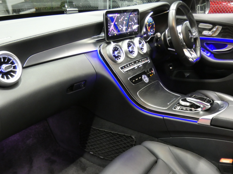 AMG Cクラス C43 4MATIC ｽﾃｰｼｮﾝﾜｺﾞﾝ ﾚｰﾀﾞｰｾｰﾌﾃｨPKG　後期 390ps meｺﾈｸﾄ AMGｴｱﾛ/19AW KWﾀﾞｳﾝｻｽ 黒本革 ﾊﾟﾉﾗﾏSR HDDﾅﾋﾞ 地ﾃﾞｼﾞ Appleｶｰﾌﾟﾚｲ ﾍｯﾄﾞｱｯﾌﾟD Burmester ｴｱﾊﾞﾗﾝｽPKG ｵｰﾄﾃｰﾙｹﾞｰﾄ ﾏﾙﾁﾋﾞｰﾑLEDﾍｯﾄﾞﾗｲﾄ　2年保証付