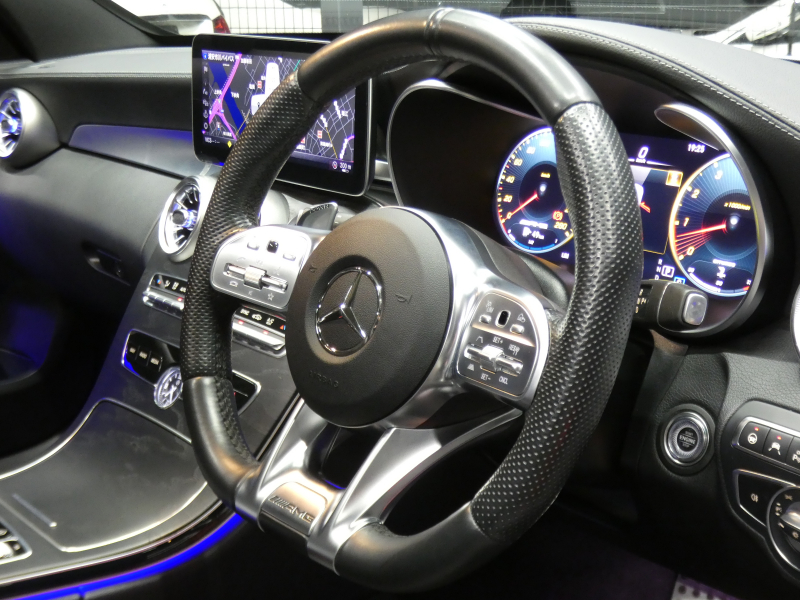 AMG Cクラス C43 4MATIC ｽﾃｰｼｮﾝﾜｺﾞﾝ ﾚｰﾀﾞｰｾｰﾌﾃｨPKG　後期 390ps meｺﾈｸﾄ AMGｴｱﾛ/19AW KWﾀﾞｳﾝｻｽ 黒本革 ﾊﾟﾉﾗﾏSR HDDﾅﾋﾞ 地ﾃﾞｼﾞ Appleｶｰﾌﾟﾚｲ ﾍｯﾄﾞｱｯﾌﾟD Burmester ｴｱﾊﾞﾗﾝｽPKG ｵｰﾄﾃｰﾙｹﾞｰﾄ ﾏﾙﾁﾋﾞｰﾑLEDﾍｯﾄﾞﾗｲﾄ　2年保証付
