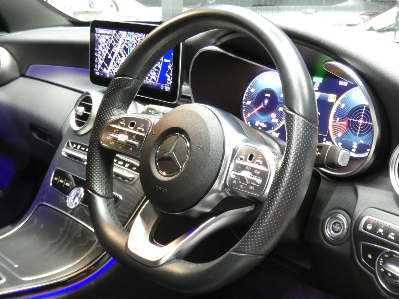 メルセデスベンツ Cクラス C200 ｽﾃｰｼｮﾝﾜｺﾞﾝ ｱﾊﾞﾝｷﾞｬﾙﾄﾞ AMGﾗｲﾝ ﾚｻﾞｰｴｸｽｸﾙｰｼﾌﾞ&ﾚｰﾀﾞｰｾｰﾌﾃｨPKG　後期 BSG搭載 9速AT meｺﾈｸﾄ 黒本革 HDDﾅﾋﾞ 地ﾃﾞｼﾞ Appleｶｰﾌﾟﾚｲ Bｶﾒﾗ ﾍｯﾄﾞｱｯﾌﾟD Burmester 液晶ﾒｰﾀｰ LEDﾍｯﾄﾞﾗｲﾄ 前後ﾄﾞﾗﾚｺ AMGｴｱﾛ&18AW　2年保証付