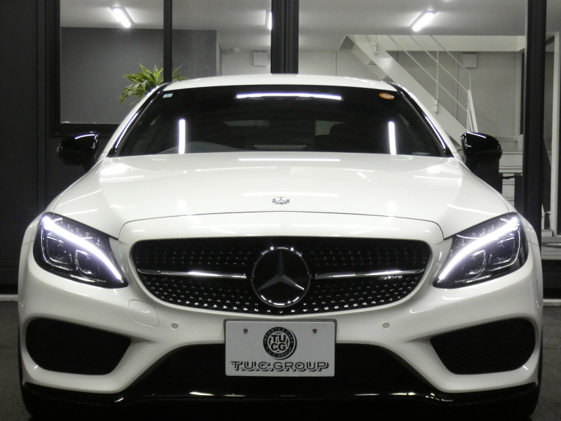 AMG Cクラス C43 4MATIC ｸｰﾍﾟ ﾚｰﾀﾞｰｾｰﾌﾃｨPKG　9速AT AMGｴｱﾛ&19ｲﾝﾁｱﾙﾐ 黒本革 HDDﾅﾋﾞ 地ﾃﾞｼﾞ ﾊﾞｯｸｶﾒﾗ Burmester ﾊﾟﾌｭｰﾑｱﾄﾏｲｻﾞｰ 純正ﾄﾞﾗﾚｺ 自動ﾄﾗﾝｸ/ﾌｯﾄOP ﾊﾟﾄﾞﾙｼﾌﾄ LEDﾍｯﾄﾞﾗｲﾄ/ｱﾀﾞﾌﾟﾃｨﾌﾞHB　2年保証付