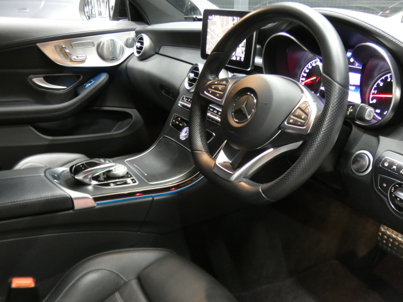 AMG Cクラス C43 4MATIC ｸｰﾍﾟ ﾚｰﾀﾞｰｾｰﾌﾃｨPKG　9速AT AMGｴｱﾛ&19ｲﾝﾁｱﾙﾐ 黒本革 HDDﾅﾋﾞ 地ﾃﾞｼﾞ ﾊﾞｯｸｶﾒﾗ Burmester ﾊﾟﾌｭｰﾑｱﾄﾏｲｻﾞｰ 純正ﾄﾞﾗﾚｺ 自動ﾄﾗﾝｸ/ﾌｯﾄOP ﾊﾟﾄﾞﾙｼﾌﾄ LEDﾍｯﾄﾞﾗｲﾄ/ｱﾀﾞﾌﾟﾃｨﾌﾞHB　2年保証付