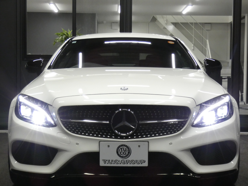 AMG Cクラス C43 4MATIC ｸｰﾍﾟ ﾚｰﾀﾞｰｾｰﾌﾃｨPKG　9速AT AMGｴｱﾛ&19ｲﾝﾁｱﾙﾐ 黒本革 HDDﾅﾋﾞ 地ﾃﾞｼﾞ ﾊﾞｯｸｶﾒﾗ Burmester ﾊﾟﾌｭｰﾑｱﾄﾏｲｻﾞｰ 純正ﾄﾞﾗﾚｺ 自動ﾄﾗﾝｸ/ﾌｯﾄOP ﾊﾟﾄﾞﾙｼﾌﾄ LEDﾍｯﾄﾞﾗｲﾄ/ｱﾀﾞﾌﾟﾃｨﾌﾞHB　2年保証付