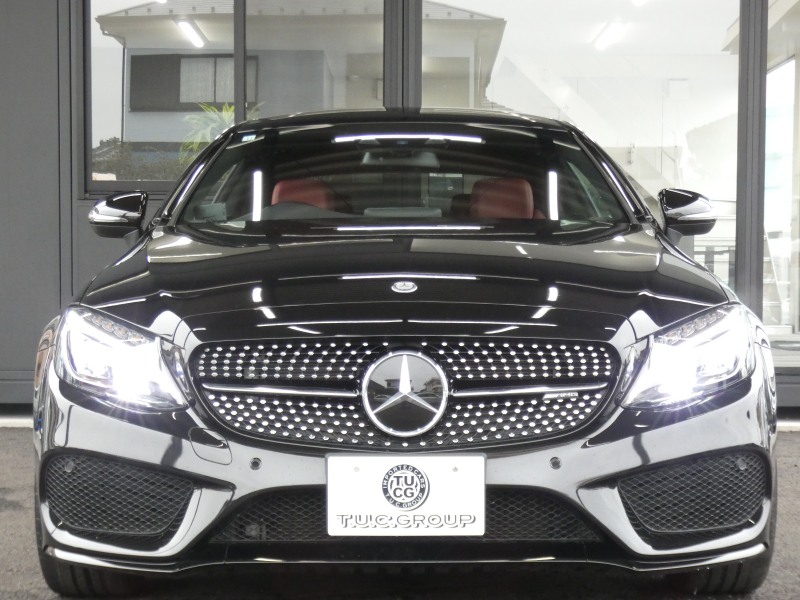 AMG Cクラス C43 4MATIC ｸｰﾍﾟ ﾚｰﾀﾞｰｾｰﾌﾃｨPKG　9速AT AMGｴｱﾛ&19ｲﾝﾁｱﾙﾐ 赤本革 ﾊﾟﾉﾗﾏｻﾝﾙｰﾌ HDDﾅﾋﾞ 地ﾃﾞｼﾞ ﾊﾞｯｸｶﾒﾗ Burmester ﾊﾟﾌｭｰﾑｱﾄﾏｲｻﾞｰ 自動ﾄﾗﾝｸ/ﾌｯﾄOP ﾊﾟﾄﾞﾙｼﾌﾄ LEDﾍｯﾄﾞﾗｲﾄ/ｱﾀﾞﾌﾟﾃｨﾌﾞHB　2年保証付