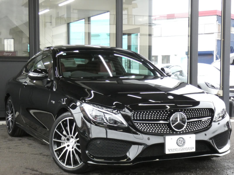 AMG Cクラス C43 4MATIC ｸｰﾍﾟ ﾚｰﾀﾞｰｾｰﾌﾃｨPKG　9速AT AMGｴｱﾛ&19ｲﾝﾁｱﾙﾐ 赤本革 ﾊﾟﾉﾗﾏｻﾝﾙｰﾌ HDDﾅﾋﾞ 地ﾃﾞｼﾞ ﾊﾞｯｸｶﾒﾗ Burmester ﾊﾟﾌｭｰﾑｱﾄﾏｲｻﾞｰ 自動ﾄﾗﾝｸ/ﾌｯﾄOP ﾊﾟﾄﾞﾙｼﾌﾄ LEDﾍｯﾄﾞﾗｲﾄ/ｱﾀﾞﾌﾟﾃｨﾌﾞHB　2年保証付