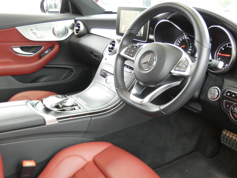 AMG Cクラス C43 4MATIC ｸｰﾍﾟ ﾚｰﾀﾞｰｾｰﾌﾃｨPKG　9速AT AMGｴｱﾛ&19ｲﾝﾁｱﾙﾐ 赤本革 ﾊﾟﾉﾗﾏｻﾝﾙｰﾌ HDDﾅﾋﾞ 地ﾃﾞｼﾞ ﾊﾞｯｸｶﾒﾗ Burmester ﾊﾟﾌｭｰﾑｱﾄﾏｲｻﾞｰ 自動ﾄﾗﾝｸ/ﾌｯﾄOP ﾊﾟﾄﾞﾙｼﾌﾄ LEDﾍｯﾄﾞﾗｲﾄ/ｱﾀﾞﾌﾟﾃｨﾌﾞHB　2年保証付