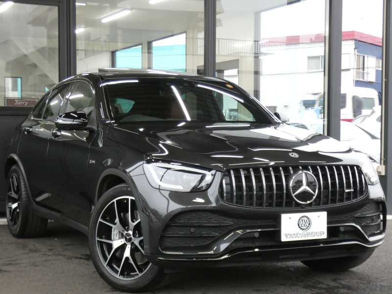 AMG GLCクーペ GLC43 4MATIC ｸｰﾍﾟ ﾚｻﾞｰｴｸｽｸﾙｰｼﾌﾞ&ﾚｰﾀﾞｰｾｰﾌﾃｨPKG　後期 1ｵｰﾅｰ 390ps meｺﾈｸﾄ 茶革/ﾍﾞﾝﾁﾚｰﾀｰ ｻﾝﾙｰﾌ MBUXﾅﾋﾞ 地ﾃﾞｼﾞ 360ｶﾒﾗ ﾍｯﾄﾞｱｯﾌﾟD Burmester ｴｱﾊﾞﾗﾝｽPKG ﾄﾞﾗﾚｺ LEDﾍｯﾄﾞﾗｲﾄ AMGｴｱﾛ/20ｲﾝﾁAW　2年保証付