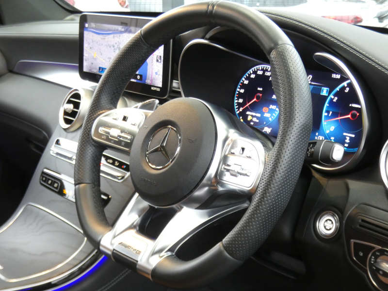 AMG GLCクーペ GLC43 4MATIC ｸｰﾍﾟ ﾚｻﾞｰｴｸｽｸﾙｰｼﾌﾞ&ﾚｰﾀﾞｰｾｰﾌﾃｨPKG　後期 1ｵｰﾅｰ 390ps meｺﾈｸﾄ 茶革/ﾍﾞﾝﾁﾚｰﾀｰ ｻﾝﾙｰﾌ MBUXﾅﾋﾞ 地ﾃﾞｼﾞ 360ｶﾒﾗ ﾍｯﾄﾞｱｯﾌﾟD Burmester ｴｱﾊﾞﾗﾝｽPKG ﾄﾞﾗﾚｺ LEDﾍｯﾄﾞﾗｲﾄ AMGｴｱﾛ/20ｲﾝﾁAW　2年保証付