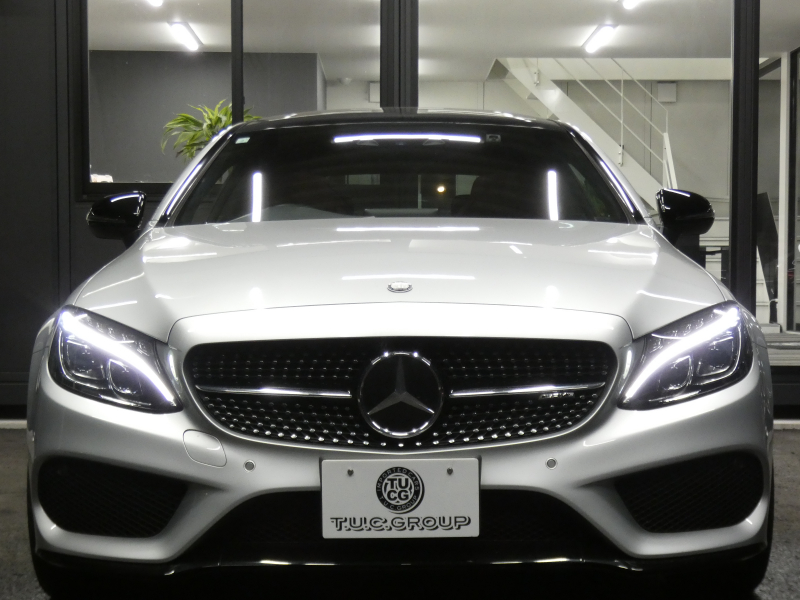 AMG Cクラス C43 4MATIC ｸｰﾍﾟ ﾚｰﾀﾞｰｾｰﾌﾃｨPKG　9速AT AMGｴｱﾛ&19ｲﾝﾁｱﾙﾐ 赤本革 ﾊﾟﾉﾗﾏｻﾝﾙｰﾌ HDDﾅﾋﾞ 地ﾃﾞｼﾞ Bｶﾒﾗ Burmester ｴｱﾊﾞﾗﾝｽP/ﾊﾟﾌｭｰﾑｱﾄﾏｲｻﾞｰ 自動ﾄﾗﾝｸ/ﾌｯﾄOP ﾊﾟﾄﾞﾙｼﾌﾄ LEDﾍｯﾄﾞﾗｲﾄ/ｱﾀﾞﾌﾟﾃｨﾌﾞHB　2年保証付