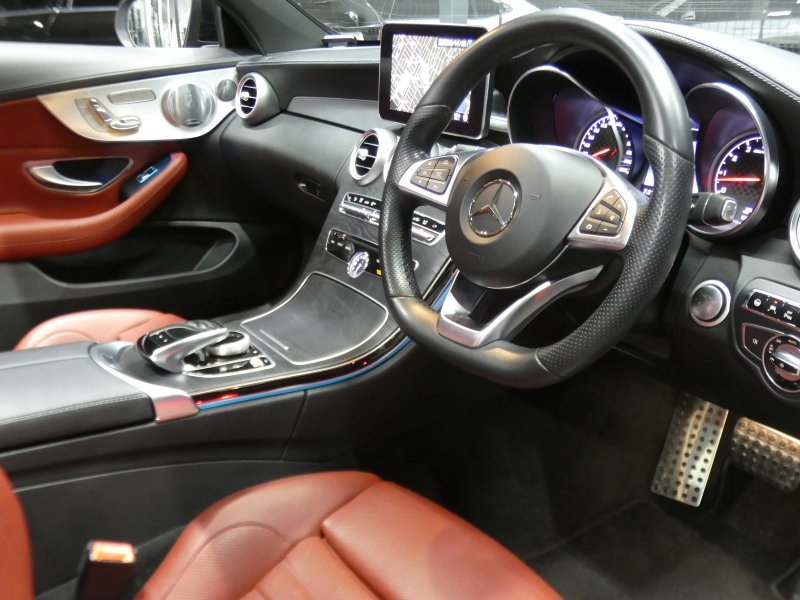 AMG Cクラス C43 4MATIC ｸｰﾍﾟ ﾚｰﾀﾞｰｾｰﾌﾃｨPKG　9速AT AMGｴｱﾛ&19ｲﾝﾁｱﾙﾐ 赤本革 ﾊﾟﾉﾗﾏｻﾝﾙｰﾌ HDDﾅﾋﾞ 地ﾃﾞｼﾞ Bｶﾒﾗ Burmester ｴｱﾊﾞﾗﾝｽP/ﾊﾟﾌｭｰﾑｱﾄﾏｲｻﾞｰ 自動ﾄﾗﾝｸ/ﾌｯﾄOP ﾊﾟﾄﾞﾙｼﾌﾄ LEDﾍｯﾄﾞﾗｲﾄ/ｱﾀﾞﾌﾟﾃｨﾌﾞHB　2年保証付