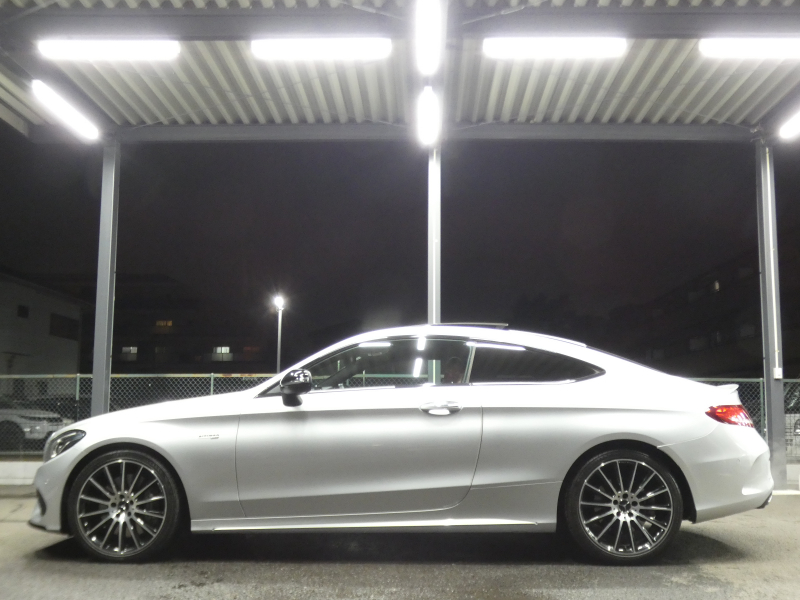 AMG Cクラス C43 4MATIC ｸｰﾍﾟ ﾚｰﾀﾞｰｾｰﾌﾃｨPKG　9速AT AMGｴｱﾛ&19ｲﾝﾁｱﾙﾐ 赤本革 ﾊﾟﾉﾗﾏｻﾝﾙｰﾌ HDDﾅﾋﾞ 地ﾃﾞｼﾞ Bｶﾒﾗ Burmester ｴｱﾊﾞﾗﾝｽP/ﾊﾟﾌｭｰﾑｱﾄﾏｲｻﾞｰ 自動ﾄﾗﾝｸ/ﾌｯﾄOP ﾊﾟﾄﾞﾙｼﾌﾄ LEDﾍｯﾄﾞﾗｲﾄ/ｱﾀﾞﾌﾟﾃｨﾌﾞHB　2年保証付