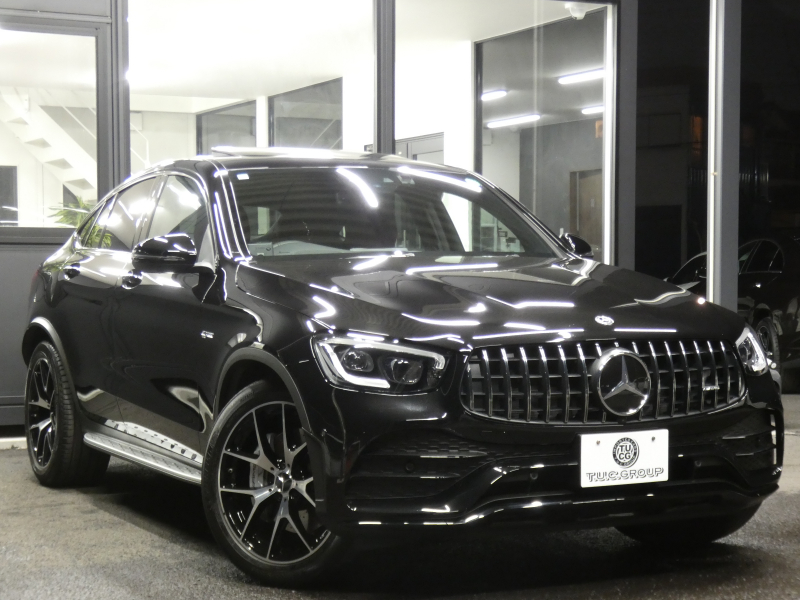 AMG GLCクーペ GLC43 4MATIC ｸｰﾍﾟ ﾚｻﾞｰｴｸｽｸﾙｰｼﾌﾞ&ﾚｰﾀﾞｰｾｰﾌﾃｨPKG　後期 1ｵｰﾅｰ 390ps meｺﾈｸﾄ 赤黒革/前後ﾋｰﾀｰ ｻﾝﾙｰﾌ MBUXﾅﾋﾞ 地ﾃﾞｼﾞ 360ｶﾒﾗ ﾍｯﾄﾞｱｯﾌﾟD Burmester ｴｱﾊﾞﾗﾝｽPKG 純正ﾄﾞﾗﾚｺ LEDﾍｯﾄﾞﾗｲﾄ AMGｴｱﾛ/20ｲﾝﾁAW　2年保証付