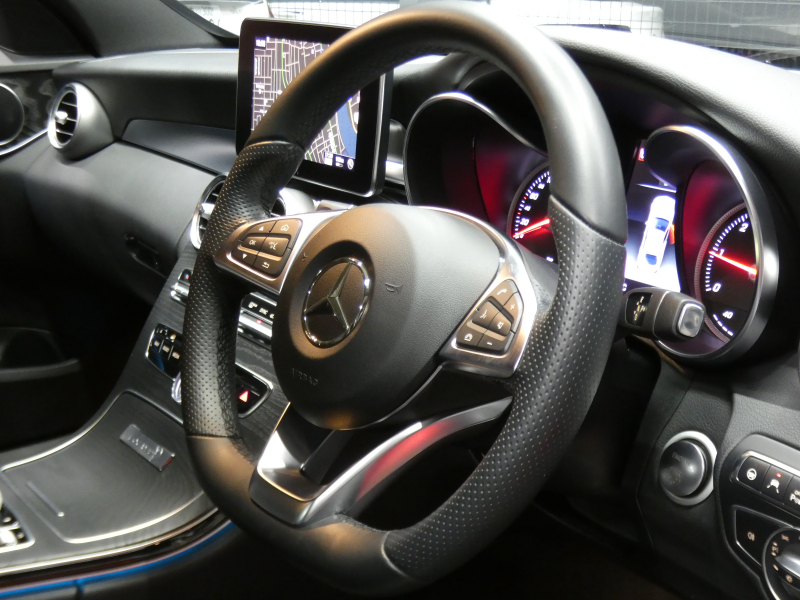 メルセデスベンツ Cクラス C220d ﾛｰﾚｳｽｴﾃﾞｨｼｮﾝ ﾚｰﾀﾞｰｾｰﾌﾃｨPKG　特別仕様車 9速AT meｺﾈｸﾄ ｷｰﾚｽｺﾞｰ 黒革/ｼｰﾄﾋｰﾀｰ HDDﾅﾋﾞ 地ﾃﾞｼﾞ Bｶﾒﾗ 前後ﾄﾞﾗﾚｺ ﾊﾟﾄﾞﾙｼﾌﾄ LEDﾍｯﾄﾞﾗｲﾄ/自動HB ｱﾝﾋﾞｴﾝﾄﾗｲﾄ AMGｴｱﾛ&18ｲﾝﾁAW　2年保証付