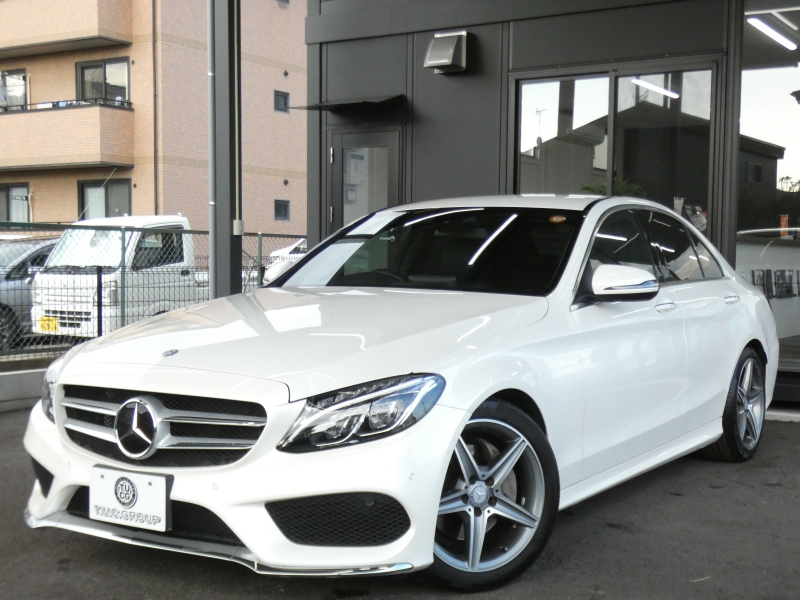 メルセデスベンツ Cクラス C200 AVG AMGﾗｲﾝ ﾍﾞｰｼｯｸ&ﾚｰﾀﾞｰｾｰﾌﾃｨPKG　ｷｰﾚｽｺﾞｰ 黒革ｼｰﾄ/ﾋｰﾀｰ HDDﾅﾋﾞ 地ﾃﾞｼﾞ Bｶﾒﾗ ﾊﾟｰｸﾄﾛﾆｯｸ ﾊﾟﾄﾞﾙｼﾌﾄ ﾄﾗﾝｸｽﾙｰ LEDﾗｲﾄ/自動ﾊｲﾋﾞｰﾑ AMGｴｱﾛ/AMG18AW　2年保証付