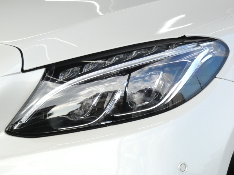 メルセデスベンツ Cクラス C200 AVG AMGﾗｲﾝ ﾍﾞｰｼｯｸ&ﾚｰﾀﾞｰｾｰﾌﾃｨPKG　ｷｰﾚｽｺﾞｰ 黒革ｼｰﾄ/ﾋｰﾀｰ HDDﾅﾋﾞ 地ﾃﾞｼﾞ Bｶﾒﾗ ﾊﾟｰｸﾄﾛﾆｯｸ ﾊﾟﾄﾞﾙｼﾌﾄ ﾄﾗﾝｸｽﾙｰ LEDﾗｲﾄ/自動ﾊｲﾋﾞｰﾑ AMGｴｱﾛ/AMG18AW　2年保証付