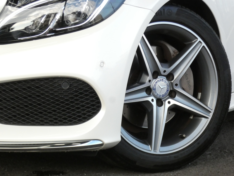 メルセデスベンツ Cクラス C200 AVG AMGﾗｲﾝ ﾍﾞｰｼｯｸ&ﾚｰﾀﾞｰｾｰﾌﾃｨPKG　ｷｰﾚｽｺﾞｰ 黒革ｼｰﾄ/ﾋｰﾀｰ HDDﾅﾋﾞ 地ﾃﾞｼﾞ Bｶﾒﾗ ﾊﾟｰｸﾄﾛﾆｯｸ ﾊﾟﾄﾞﾙｼﾌﾄ ﾄﾗﾝｸｽﾙｰ LEDﾗｲﾄ/自動ﾊｲﾋﾞｰﾑ AMGｴｱﾛ/AMG18AW　2年保証付