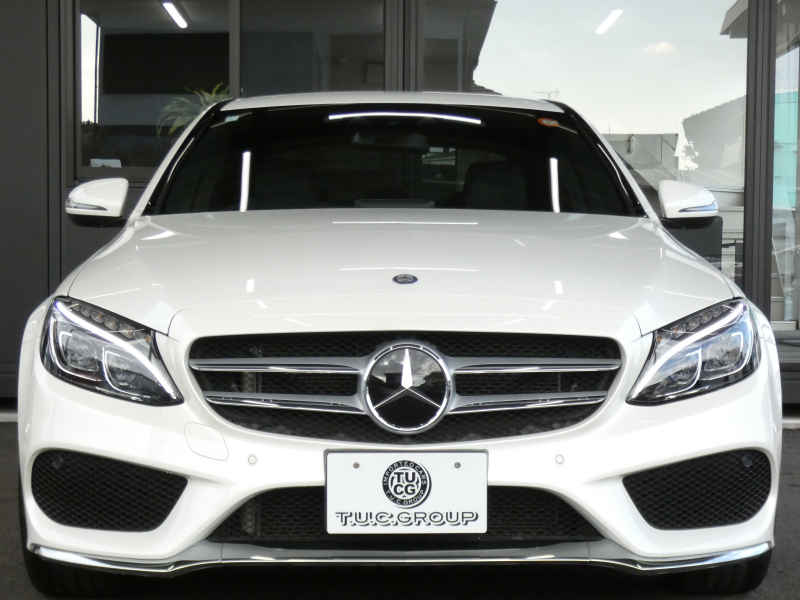 メルセデスベンツ Cクラス C200 AVG AMGﾗｲﾝ ﾍﾞｰｼｯｸ&ﾚｰﾀﾞｰｾｰﾌﾃｨPKG　ｷｰﾚｽｺﾞｰ 黒革ｼｰﾄ/ﾋｰﾀｰ HDDﾅﾋﾞ 地ﾃﾞｼﾞ Bｶﾒﾗ ﾊﾟｰｸﾄﾛﾆｯｸ ﾊﾟﾄﾞﾙｼﾌﾄ ﾄﾗﾝｸｽﾙｰ LEDﾗｲﾄ/自動ﾊｲﾋﾞｰﾑ AMGｴｱﾛ/AMG18AW　2年保証付