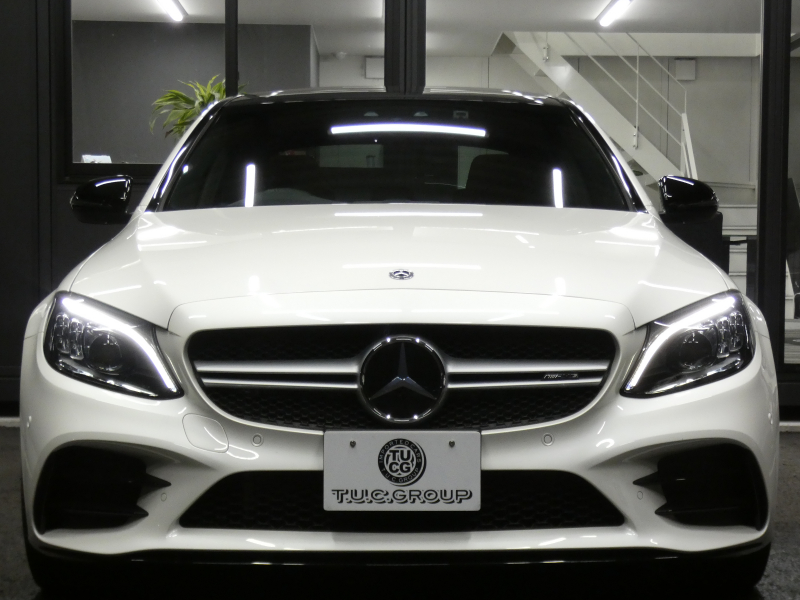 AMG Cクラス C43 4MATIC ﾚｰﾀﾞｰｾｰﾌﾃｨPKG　後期 1ｵｰﾅｰ 390ps meｺﾈｸﾄ 赤本革 ﾊﾟﾉﾗﾏSR HDDﾅﾋﾞ 地ﾃﾞｼﾞ Appleｶｰﾌﾟﾚｲ ﾍｯﾄﾞｱｯﾌﾟD 前後ﾄﾞﾗﾚｺ Burmester ｴｱﾊﾞﾗﾝｽPKG ｵｰﾄﾄﾗﾝｸ ﾏﾙﾁﾋﾞｰﾑLEDﾍｯﾄﾞﾗｲﾄ AMGｴｱﾛ/19AW　2年保証付