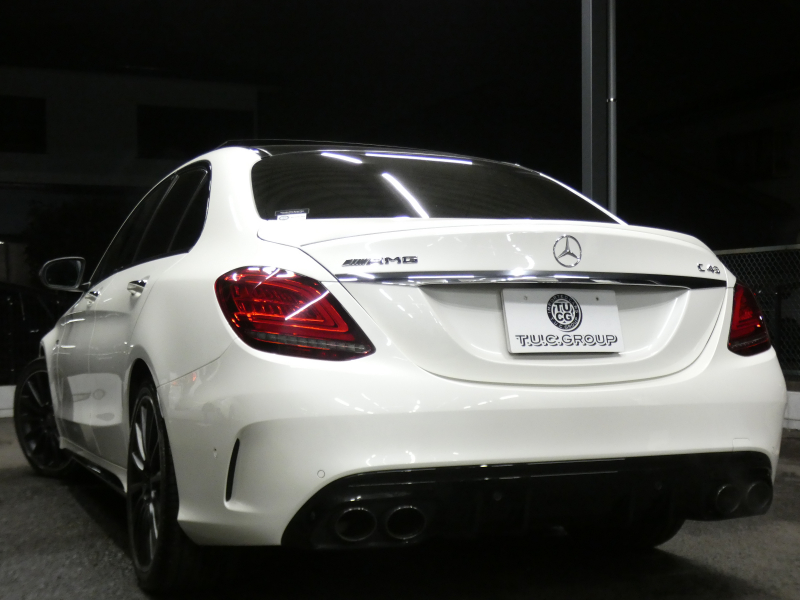 AMG Cクラス C43 4MATIC ﾚｰﾀﾞｰｾｰﾌﾃｨPKG　後期 1ｵｰﾅｰ 390ps meｺﾈｸﾄ 赤本革 ﾊﾟﾉﾗﾏSR HDDﾅﾋﾞ 地ﾃﾞｼﾞ Appleｶｰﾌﾟﾚｲ ﾍｯﾄﾞｱｯﾌﾟD 前後ﾄﾞﾗﾚｺ Burmester ｴｱﾊﾞﾗﾝｽPKG ｵｰﾄﾄﾗﾝｸ ﾏﾙﾁﾋﾞｰﾑLEDﾍｯﾄﾞﾗｲﾄ AMGｴｱﾛ/19AW　2年保証付