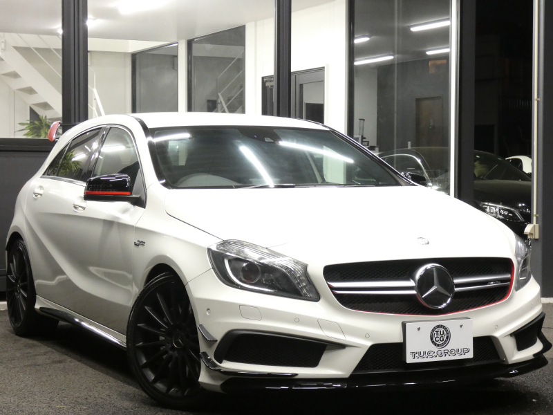 AMG Aクラス A45 AMG 4MATIC ｴﾃﾞｨｼｮﾝ1 ｾｰﾌﾃｨPKG　400台限定 専用ｴｸｽﾃﾘｱ&ｲﾝﾃﾘｱ AMGﾊﾟﾌｫｰﾏﾝｽｼｰﾄ/ｽﾃｱﾘﾝｸﾞ AMGｴｱﾛ/19ｲﾝﾁAW 強化ﾌﾞﾚｰｷ&ｻｽﾍﾟﾝｼｮﾝ HDDﾅﾋﾞ 地ﾃﾞｼﾞ Bｶﾒﾗ BTｵｰﾃﾞｨｵ ﾊﾟｰｸﾄﾛﾆｯｸ ﾃﾞｨｽﾄﾛﾆｯｸﾌﾟﾗｽ　2年保証付