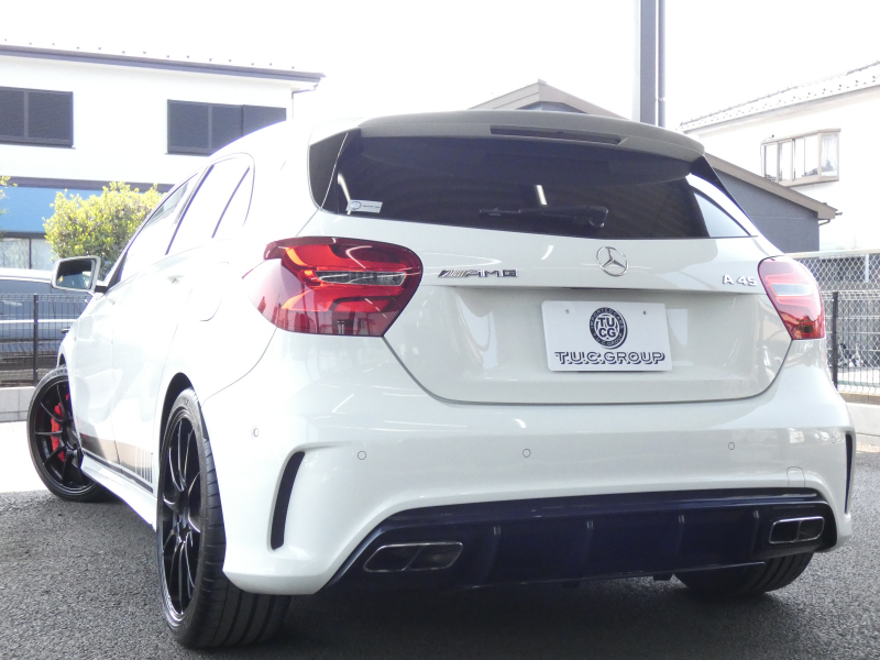 AMG Aクラス A45 4MATIC ﾚｰﾀﾞｰｾｰﾌﾃｨPKG　後期 381ps TWS19ｲﾝﾁAW AMGｴｱﾛ ｷｰﾚｽｺﾞｰ 黒本革ｼｰﾄ/ﾋｰﾀｰ ﾅﾋﾞTV Aｶｰﾌﾟﾚｲ Bｶﾒﾗ ﾀﾞｲﾅﾐｯｸｾﾚｸﾄ LEDﾗｲﾄ/ｱﾀﾞﾌﾟﾃｨﾌﾞHB ﾊﾟﾄﾞﾙｼﾌﾄ　2年保証付