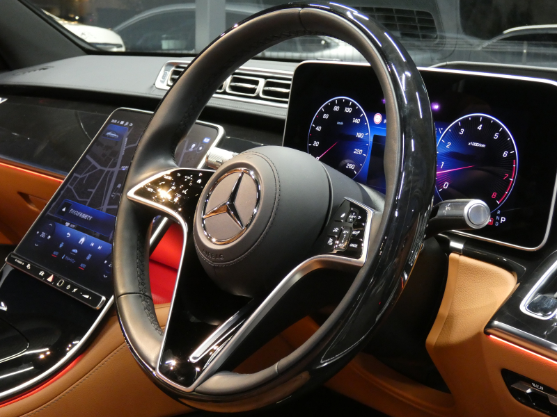 メルセデスベンツ Sクラス S500 4MATIC AMGﾗｲﾝ&ﾚｻﾞｰｴｸｽｸﾙｰｼﾌﾞ&ﾍﾞｰｼｯｸPKG　ISG搭載 1ｵｰﾅｰ ﾌﾞﾗｳﾝﾚｻﾞｰ/ﾋｰﾀｰ/ﾍﾞﾝﾁﾚｰﾀｰ ﾊﾟﾉﾗﾏSR MBUXﾅﾋﾞTV 360ｶﾒﾗ Burmester 3DｺｯｸﾋﾟｯﾄD/ARﾍｯﾄﾞｱｯﾌﾟD 360度&前後ﾄﾞﾗﾚｺ ﾃﾞｼﾞﾀﾙLEDﾗｲﾄ AMGｴｱﾛ/20ｲﾝﾁAW　2年保証付