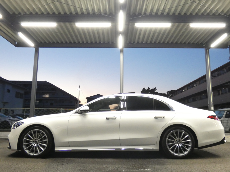 メルセデスベンツ Sクラス S500 4MATIC AMGﾗｲﾝ&ﾚｻﾞｰｴｸｽｸﾙｰｼﾌﾞ&ﾍﾞｰｼｯｸPKG　ISG搭載 1ｵｰﾅｰ ﾌﾞﾗｳﾝﾚｻﾞｰ/ﾋｰﾀｰ/ﾍﾞﾝﾁﾚｰﾀｰ ﾊﾟﾉﾗﾏSR MBUXﾅﾋﾞTV 360ｶﾒﾗ Burmester 3DｺｯｸﾋﾟｯﾄD/ARﾍｯﾄﾞｱｯﾌﾟD 360度&前後ﾄﾞﾗﾚｺ ﾃﾞｼﾞﾀﾙLEDﾗｲﾄ AMGｴｱﾛ/20ｲﾝﾁAW　2年保証付