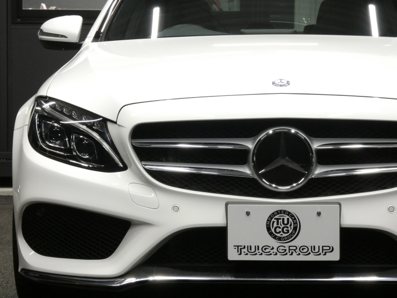 メルセデスベンツ Cクラス C200 AVG AMGﾗｲﾝ ﾍﾞｰｼｯｸ&ﾚｰﾀﾞｰｾｰﾌﾃｨPKG　ｷｰﾚｽｺﾞｰ 黒革ｼｰﾄ/ﾋｰﾀｰ HDDﾅﾋﾞ 地ﾃﾞｼﾞ Bｶﾒﾗ ﾊﾟｰｸﾄﾛﾆｯｸ ﾊﾟﾄﾞﾙｼﾌﾄ ﾄﾗﾝｸｽﾙｰ LEDﾗｲﾄ/自動ﾊｲﾋﾞｰﾑ AMGｴｱﾛ/AMG18AW　2年保証付