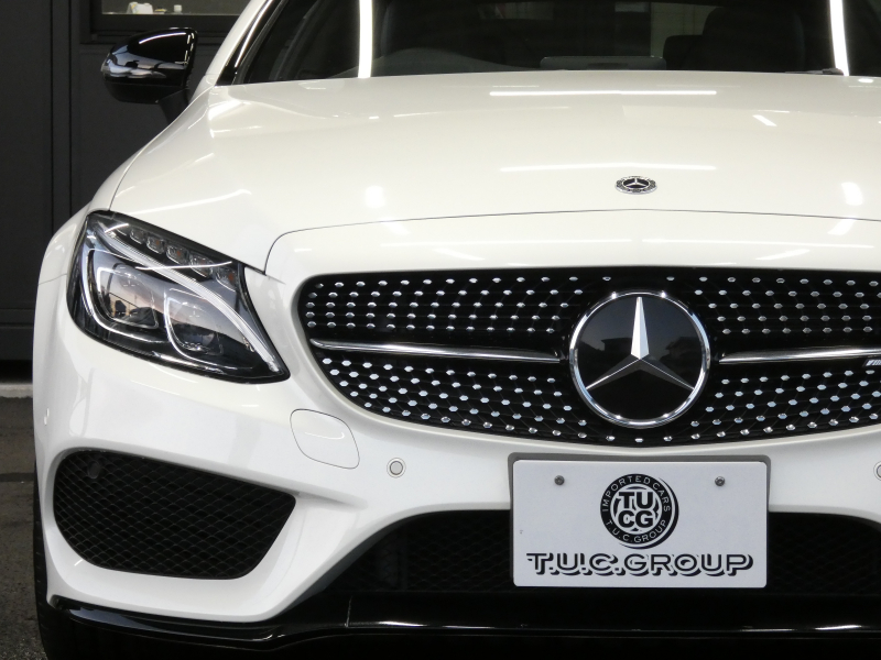 AMG Cクラス C43 4MATIC ｸｰﾍﾟ ﾚｰﾀﾞｰｾｰﾌﾃｨPKG　1ｵｰﾅｰ meｺﾈｸﾄ 9速AT AMGｴｱﾛ&19ｲﾝﾁｱﾙﾐ 黒本革 ﾊﾟﾉﾗﾏｻﾝﾙｰﾌ ﾅﾋﾞTV Bｶﾒﾗ Burmester ﾍｯﾄﾞｱｯﾌﾟD ｴｱﾊﾞﾗﾝｽP/ﾊﾟﾌｭｰﾑｱﾄﾏｲｻﾞｰ 自動ﾄﾗﾝｸ/ﾌｯﾄOP ﾊﾟﾄﾞﾙｼﾌﾄ LEDﾍｯﾄﾞﾗｲﾄ/自動HB　2年保証付