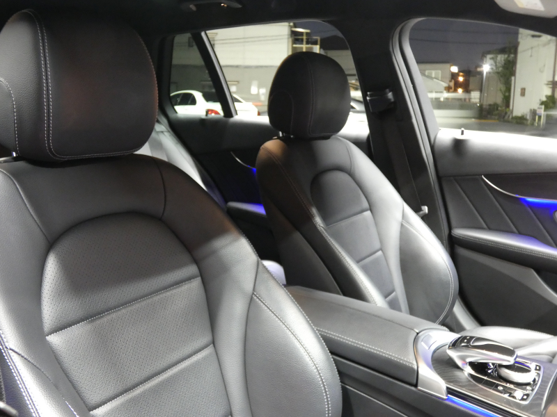 メルセデスベンツ Cクラス C220d ｽﾃｰｼｮﾝﾜｺﾞﾝ AVG AMGﾗｲﾝ ﾚｰﾀﾞｰｾｰﾌﾃｨPKG　後期 9速AT meｺﾈｸﾄ ｷｰﾚｽｺﾞｰ 黒革ｼｰﾄ/ﾋｰﾀｰ HDDﾅﾋﾞ 地ﾃﾞｼﾞ Bｶﾒﾗ AppleCarPlay ﾊﾟﾄﾞﾙｼﾌﾄ LEDﾗｲﾄ/自動HB ｱﾝﾋﾞｴﾝﾄﾗｲﾄ AMGｴｱﾛ/18AW　2年保証付