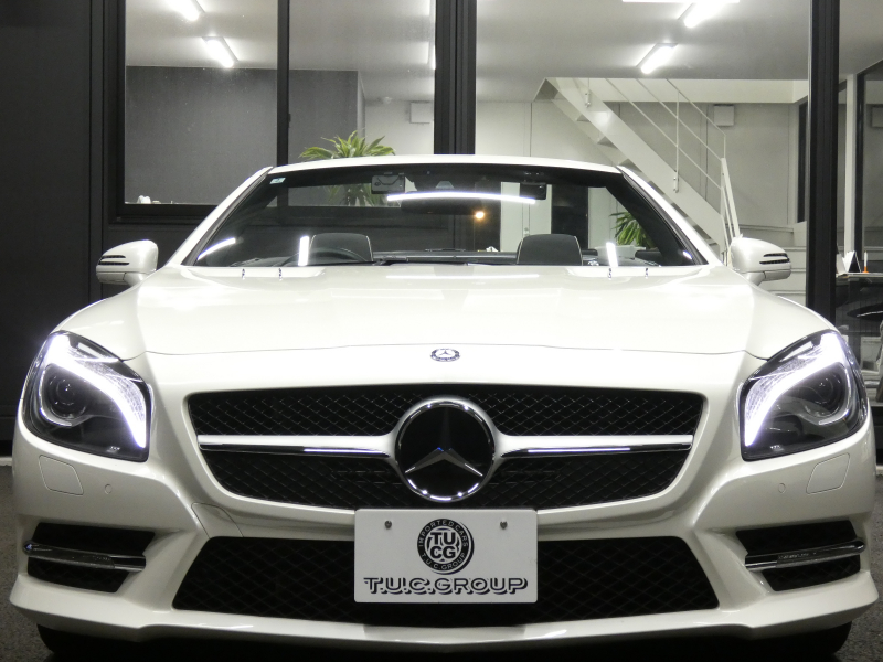 メルセデスベンツ SLクラス SL350 AMGｽﾎﾟｰﾂ&ABC&ﾚｰﾀﾞｰｾｰﾌﾃｨPKG　AMGｴｱﾛ/19ｲﾝﾁAW ﾏｼﾞｯｸｽｶｲﾙｰﾌ ｷｰﾚｽｺﾞｰ 黒革/ﾍﾞﾝﾁﾚｰﾀｰ HDDﾅﾋﾞ 地ﾃﾞｼﾞ Bｶﾒﾗ BTｵｰﾃﾞｨｵ ﾊﾟﾄﾞﾙｼﾌﾄ 自動ﾄﾗﾝｸ/ﾌｯﾄOP付 ABCｻｽﾍﾟﾝｼｮﾝ ｷｾﾉﾝ/自動HB ｱﾝﾋﾞｴﾝﾄﾗｲﾄ　2年保証付