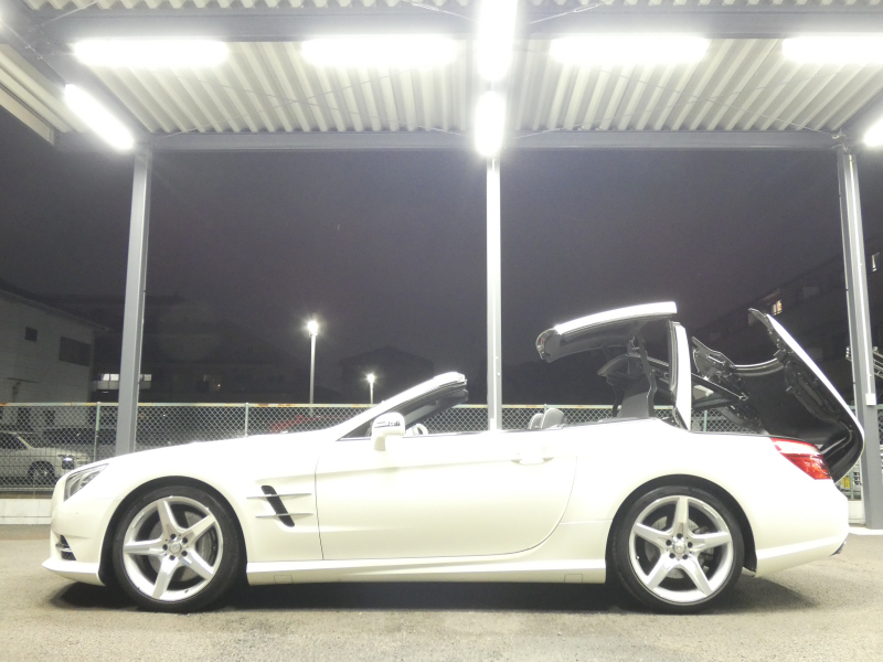 メルセデスベンツ SLクラス SL350 AMGｽﾎﾟｰﾂ&ABC&ﾚｰﾀﾞｰｾｰﾌﾃｨPKG　AMGｴｱﾛ/19ｲﾝﾁAW ﾏｼﾞｯｸｽｶｲﾙｰﾌ ｷｰﾚｽｺﾞｰ 黒革/ﾍﾞﾝﾁﾚｰﾀｰ HDDﾅﾋﾞ 地ﾃﾞｼﾞ Bｶﾒﾗ BTｵｰﾃﾞｨｵ ﾊﾟﾄﾞﾙｼﾌﾄ 自動ﾄﾗﾝｸ/ﾌｯﾄOP付 ABCｻｽﾍﾟﾝｼｮﾝ ｷｾﾉﾝ/自動HB ｱﾝﾋﾞｴﾝﾄﾗｲﾄ　2年保証付