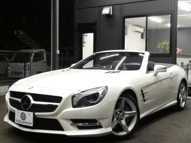 メルセデスベンツ SLクラス SL350 AMGｽﾎﾟｰﾂ&ABC&ﾚｰﾀﾞｰｾｰﾌﾃｨPKG　AMGｴｱﾛ/19ｲﾝﾁAW ﾏｼﾞｯｸｽｶｲﾙｰﾌ ｷｰﾚｽｺﾞｰ 黒革/ﾍﾞﾝﾁﾚｰﾀｰ HDDﾅﾋﾞ 地ﾃﾞｼﾞ Bｶﾒﾗ BTｵｰﾃﾞｨｵ ﾊﾟﾄﾞﾙｼﾌﾄ 自動ﾄﾗﾝｸ/ﾌｯﾄOP付 ABCｻｽﾍﾟﾝｼｮﾝ ｷｾﾉﾝ/自動HB ｱﾝﾋﾞｴﾝﾄﾗｲﾄ　2年保証付