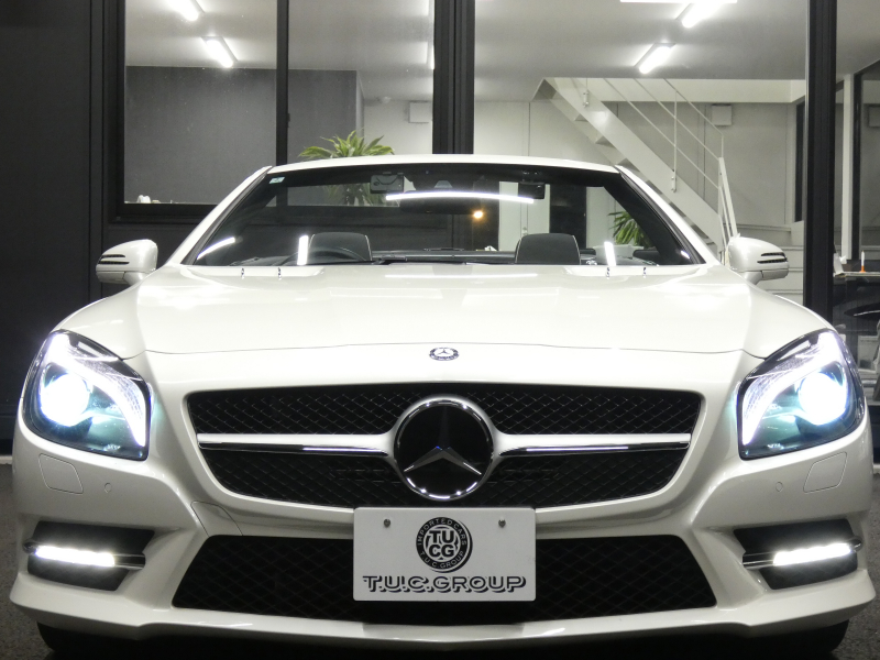 メルセデスベンツ SLクラス SL350 AMGｽﾎﾟｰﾂ&ABC&ﾚｰﾀﾞｰｾｰﾌﾃｨPKG　AMGｴｱﾛ/19ｲﾝﾁAW ﾏｼﾞｯｸｽｶｲﾙｰﾌ ｷｰﾚｽｺﾞｰ 黒革/ﾍﾞﾝﾁﾚｰﾀｰ HDDﾅﾋﾞ 地ﾃﾞｼﾞ Bｶﾒﾗ BTｵｰﾃﾞｨｵ ﾊﾟﾄﾞﾙｼﾌﾄ 自動ﾄﾗﾝｸ/ﾌｯﾄOP付 ABCｻｽﾍﾟﾝｼｮﾝ ｷｾﾉﾝ/自動HB ｱﾝﾋﾞｴﾝﾄﾗｲﾄ　2年保証付