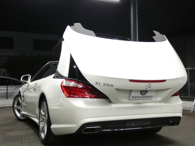 メルセデスベンツ SLクラス SL350 AMGｽﾎﾟｰﾂ&ABC&ﾚｰﾀﾞｰｾｰﾌﾃｨPKG　AMGｴｱﾛ/19ｲﾝﾁAW ﾏｼﾞｯｸｽｶｲﾙｰﾌ ｷｰﾚｽｺﾞｰ 黒革/ﾍﾞﾝﾁﾚｰﾀｰ HDDﾅﾋﾞ 地ﾃﾞｼﾞ Bｶﾒﾗ BTｵｰﾃﾞｨｵ ﾊﾟﾄﾞﾙｼﾌﾄ 自動ﾄﾗﾝｸ/ﾌｯﾄOP付 ABCｻｽﾍﾟﾝｼｮﾝ ｷｾﾉﾝ/自動HB ｱﾝﾋﾞｴﾝﾄﾗｲﾄ　2年保証付