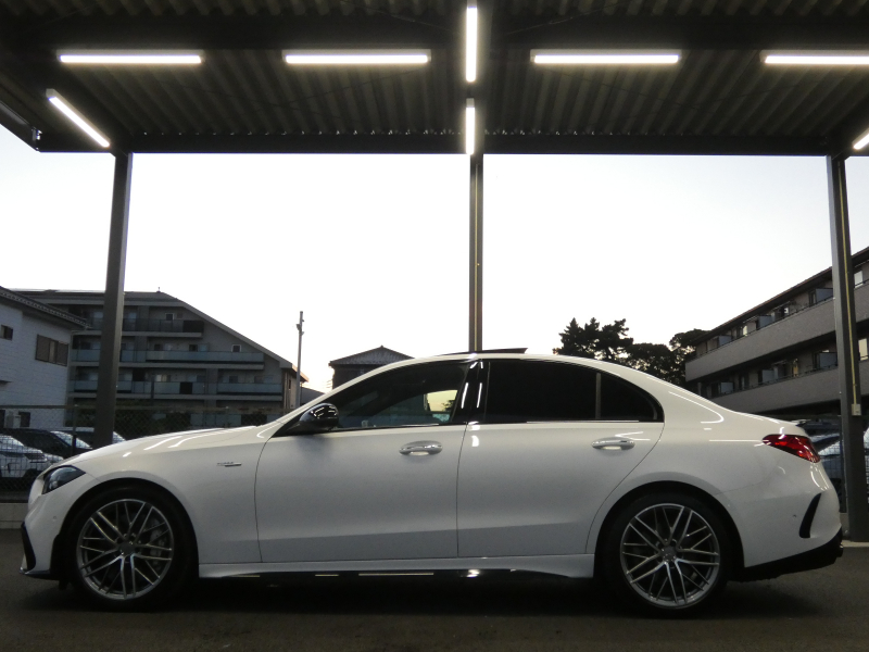 AMG Cクラス C43 4MATIC AMGﾅｲﾄ&ﾚｰﾀﾞｰｾｰﾌﾃｨPKG　BSG搭載 AMGｴｱﾛ&19AW AMGﾅｲﾄPKG ﾊﾟﾌｫｰﾏﾝｽｻｳﾝﾄﾞ ﾘｱｱｸｽﾙｽﾃｱﾘﾝｸﾞ 黒本革ｼｰﾄ/ﾋｰﾀｰ/ﾍﾞﾝﾁﾚｰﾀｰ MBUXﾅﾋﾞ 地ﾃﾞｼﾞ 360度ｶﾒﾗ Burmester HUD 前後ﾄﾞﾗﾚｺ DIGITALﾗｲﾄ　2年保証付