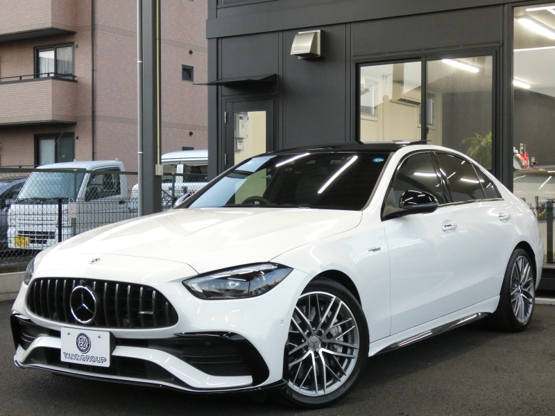 AMG Cクラス C43 4MATIC AMGﾅｲﾄ&ﾚｰﾀﾞｰｾｰﾌﾃｨPKG　BSG搭載 AMGｴｱﾛ&19AW AMGﾅｲﾄPKG ﾊﾟﾌｫｰﾏﾝｽｻｳﾝﾄﾞ ﾘｱｱｸｽﾙｽﾃｱﾘﾝｸﾞ 黒本革ｼｰﾄ/ﾋｰﾀｰ/ﾍﾞﾝﾁﾚｰﾀｰ MBUXﾅﾋﾞ 地ﾃﾞｼﾞ 360度ｶﾒﾗ Burmester HUD 前後ﾄﾞﾗﾚｺ DIGITALﾗｲﾄ　2年保証付