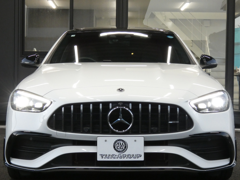 AMG Cクラス C43 4MATIC AMGﾅｲﾄ&ﾚｰﾀﾞｰｾｰﾌﾃｨPKG　BSG搭載 AMGｴｱﾛ&19AW AMGﾅｲﾄPKG ﾊﾟﾌｫｰﾏﾝｽｻｳﾝﾄﾞ ﾘｱｱｸｽﾙｽﾃｱﾘﾝｸﾞ 黒本革ｼｰﾄ/ﾋｰﾀｰ/ﾍﾞﾝﾁﾚｰﾀｰ MBUXﾅﾋﾞ 地ﾃﾞｼﾞ 360度ｶﾒﾗ Burmester HUD 前後ﾄﾞﾗﾚｺ DIGITALﾗｲﾄ　2年保証付