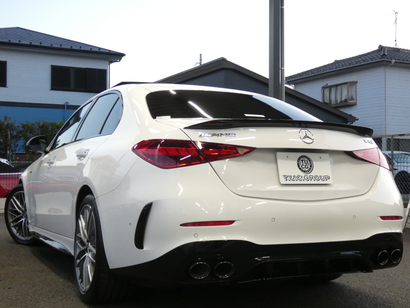AMG Cクラス C43 4MATIC AMGﾅｲﾄ&ﾚｰﾀﾞｰｾｰﾌﾃｨPKG　BSG搭載 AMGｴｱﾛ&19AW AMGﾅｲﾄPKG ﾊﾟﾌｫｰﾏﾝｽｻｳﾝﾄﾞ ﾘｱｱｸｽﾙｽﾃｱﾘﾝｸﾞ 黒本革ｼｰﾄ/ﾋｰﾀｰ/ﾍﾞﾝﾁﾚｰﾀｰ MBUXﾅﾋﾞ 地ﾃﾞｼﾞ 360度ｶﾒﾗ Burmester HUD 前後ﾄﾞﾗﾚｺ DIGITALﾗｲﾄ　2年保証付